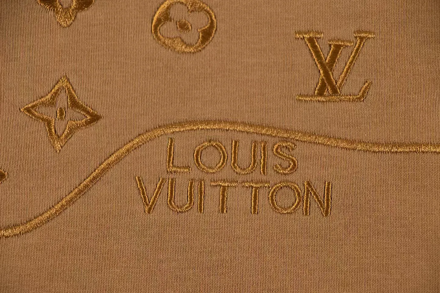 🅿️160 Style: 2026 new Louis Vuitton short-sleeved T-shirt Material: High version 300g double yarn combed cotton Size: S～XL Color: Khaki Style number: Z030